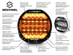 LAZER LAMPS SENTINEL 9" HIGHLINE Gen2 black mit Positionslicht & Beacon