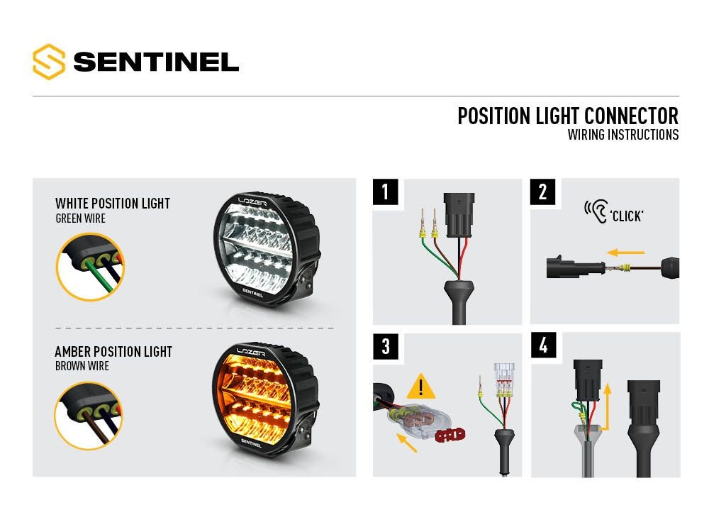 LAZER LAMPS SENTINEL 9" HIGHLINE Gen2 black mit Positionslicht & Beacon