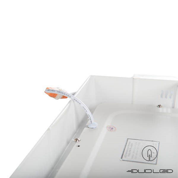 LED surface-mounted light, square, white, 6W, 390lm, 120x120mm