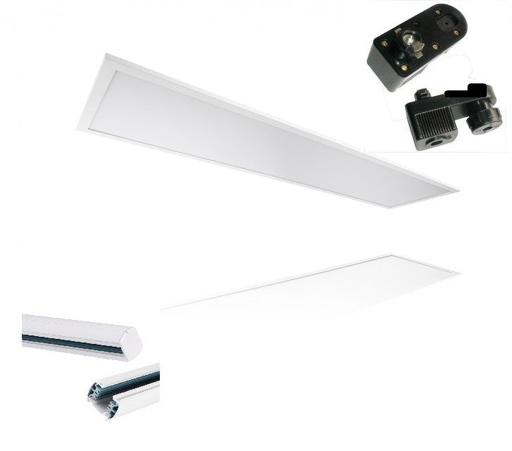 LED Panel 30x120cm 40W Euro Stromschiene