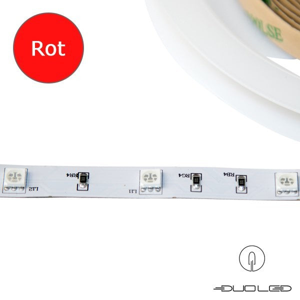 LED strip SMD5050 12V 7.2W/m red IP20 30LED/m