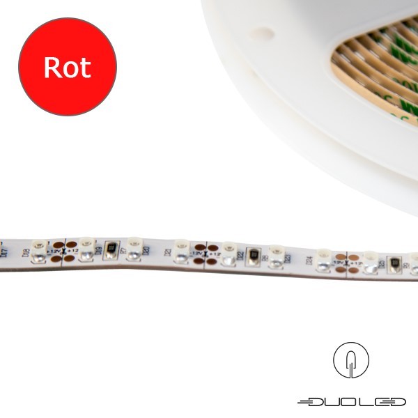 LED strip SMD3528 12V 9.6W/m red IP20 120LED/m