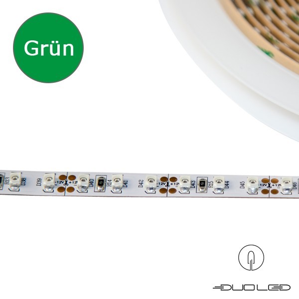 LED strip SMD3528 12V 9.6W/m green IP65 120LED/m