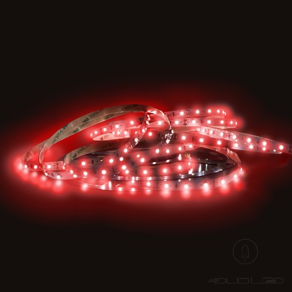 LED strip SMD3528 12V 4.8W/m red IP65 60LED/m