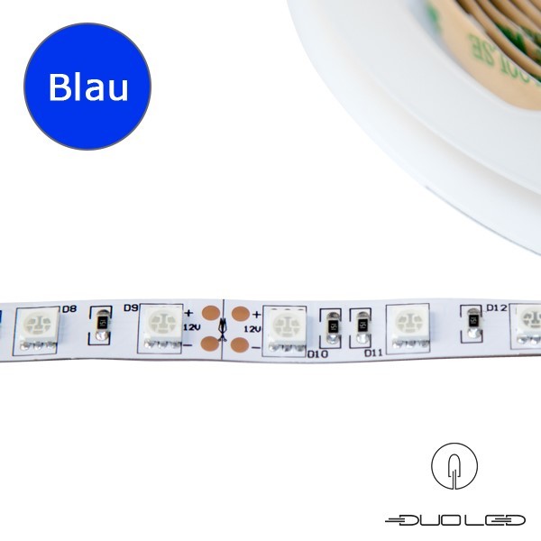 LED strip SMD5050 12V 14.4W/m blue IP65 60LED/m