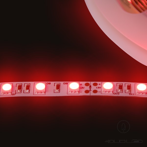 LED Strip SMD5050 12V 14.4W/m rot IP65 60LED/m