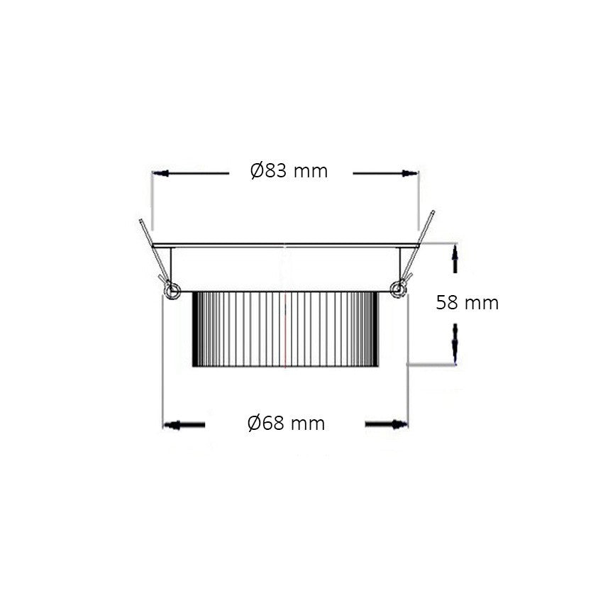 LED Spot Ф83mm 5W K3000-4000-6000 weiß