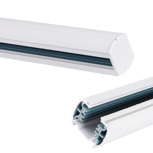 3-phase power rail TEAR Track, 1-2 m, white 