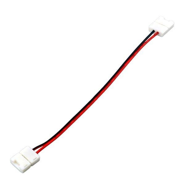 LED strip connection cable, 2-pole, quick connectors on both ends