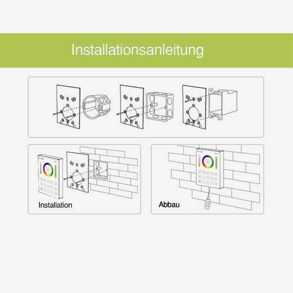 RF wall panel RGB+CCT 8 channel