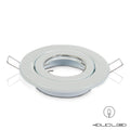 Klassiek rond draaibaar montageframe Ø68mm wit/zwart