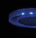 LED Deko Einbauspotrahmen GU10/GU5.3 Glasdesign 90x90mm
