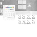 Wandschalter 2.4GHz für RGB CCT Beleuchtung 4-Kanal