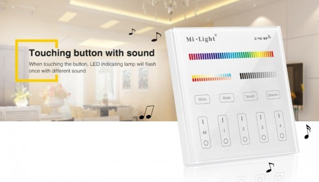 Wandschalter 2.4GHz für RGB CCT Beleuchtung 4-Kanal