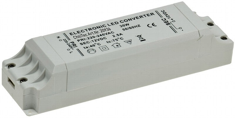 LED power supply 30W DC12V 2.5A IP20