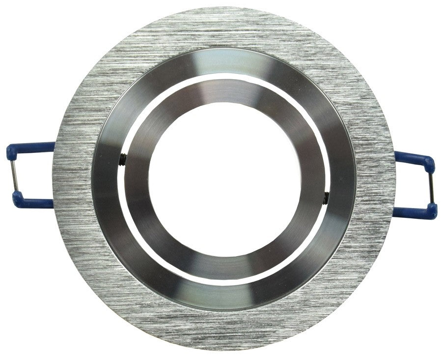 Mounting frame RC92, matt aluminum, Ø92mm, swiveling