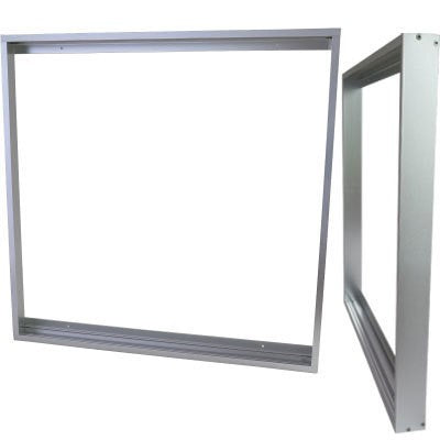 Aufbaurahmen 62x62cm silber
