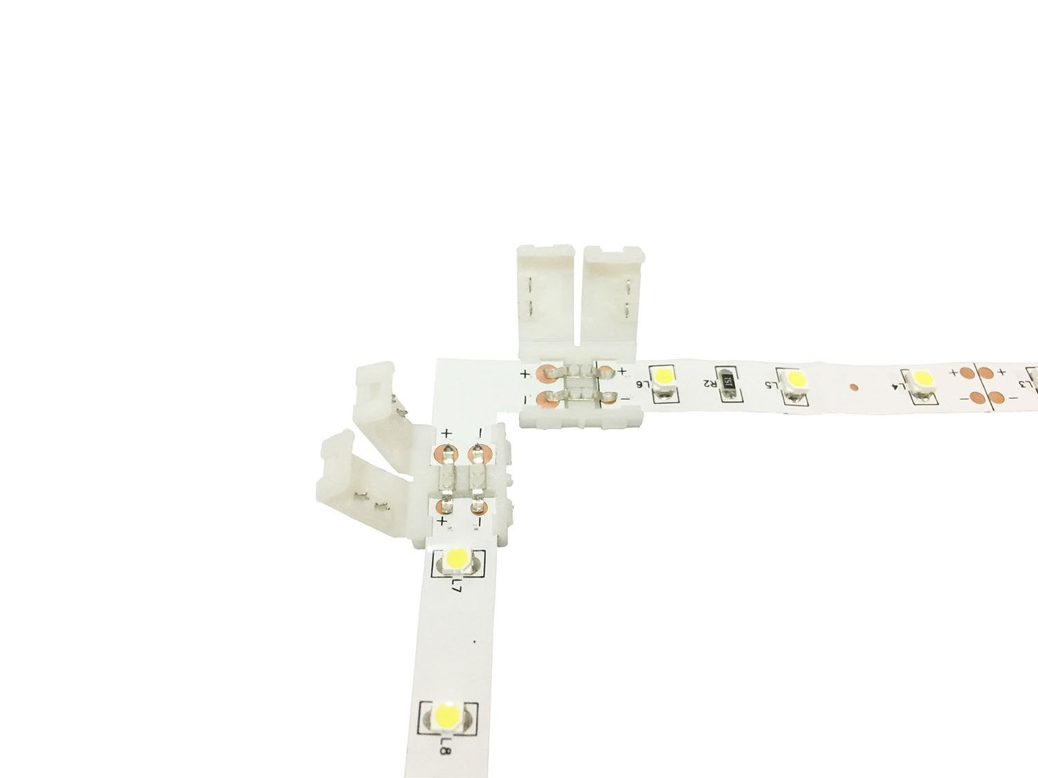 LED strip angle connector 2-pole 10mm