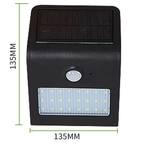 Solar Battery Wall Light 3W Smart PIR &amp; Light Sensor