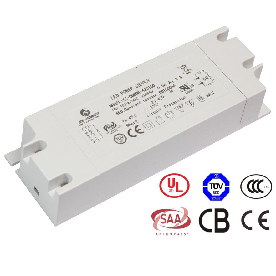 Dimmable 0-10V LED power supply, constant current 850/900/1050mA