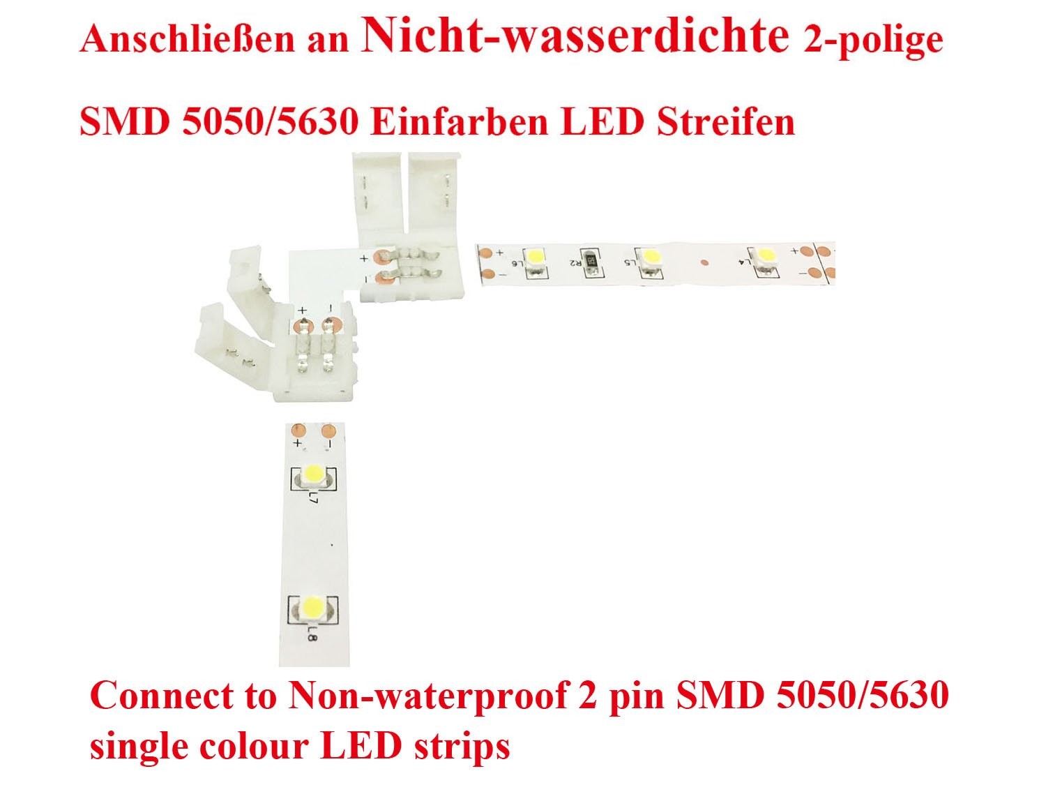 LED strip T-connector 4-pin 10mm