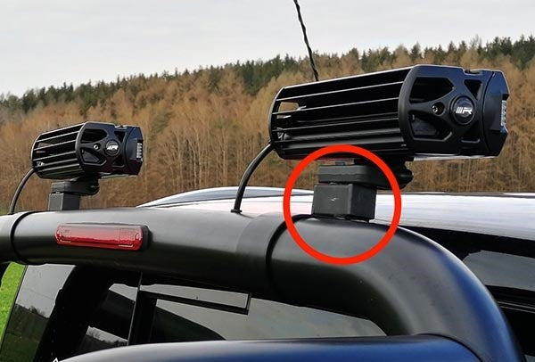 Headlight bracket riser kit