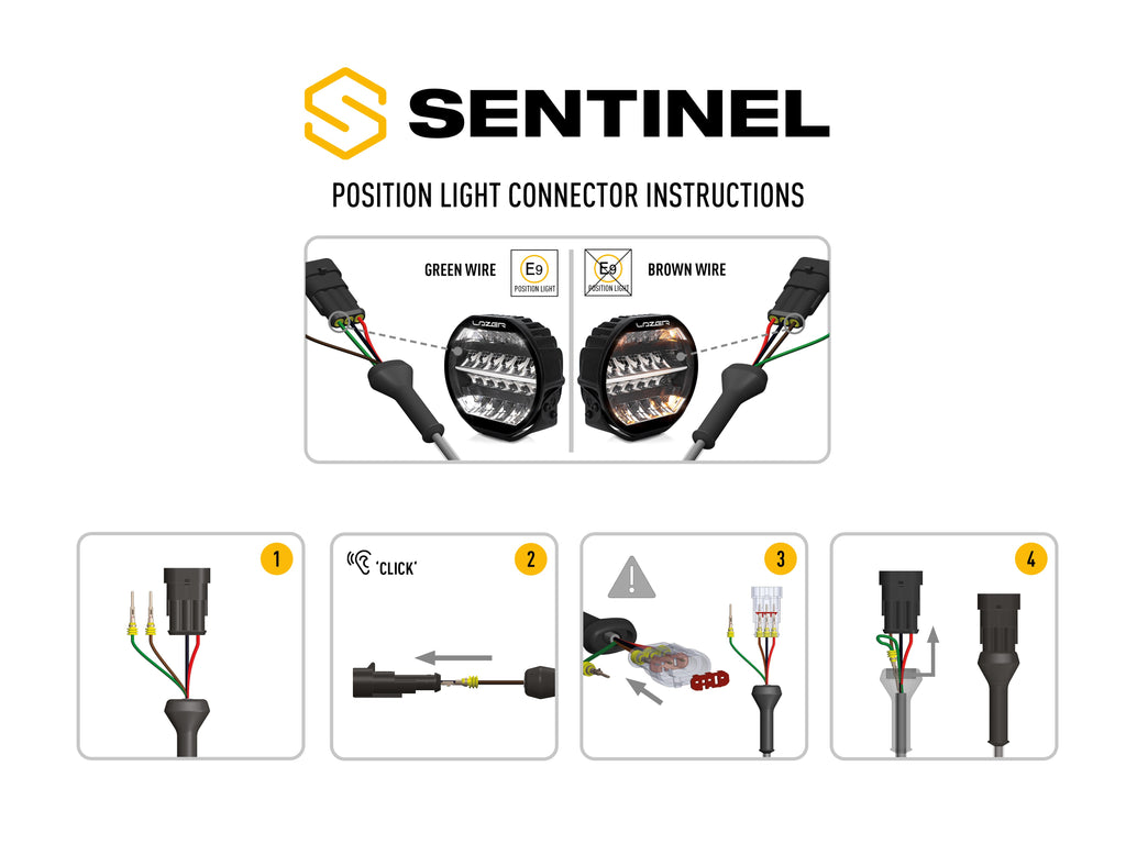 LAZER LAMPS SENTINEL 9" Standard black