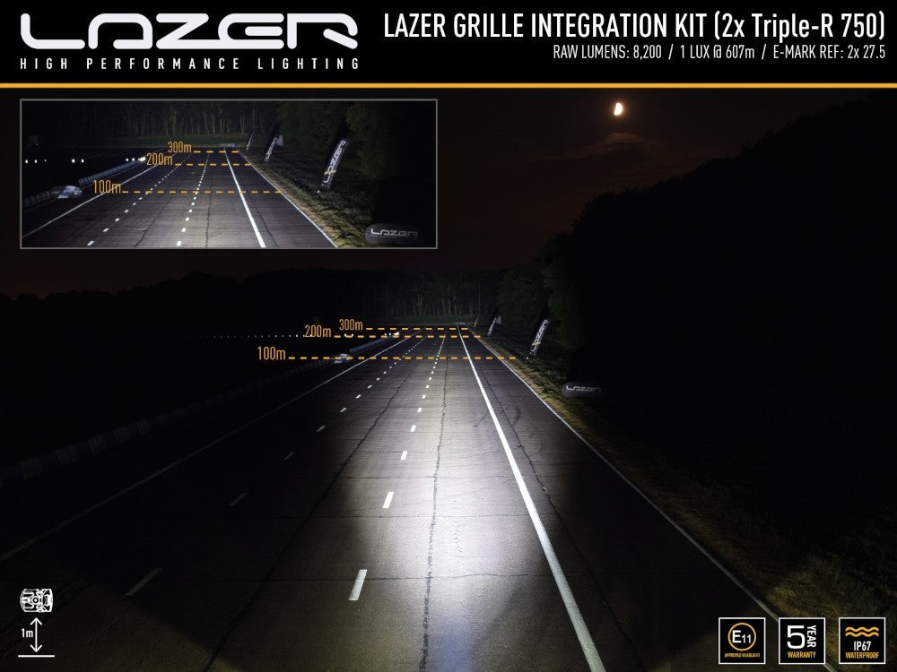 LAZER LAMPS Grille Kit for LAND ROVER DEFENDER 2020+ Elite Gen2