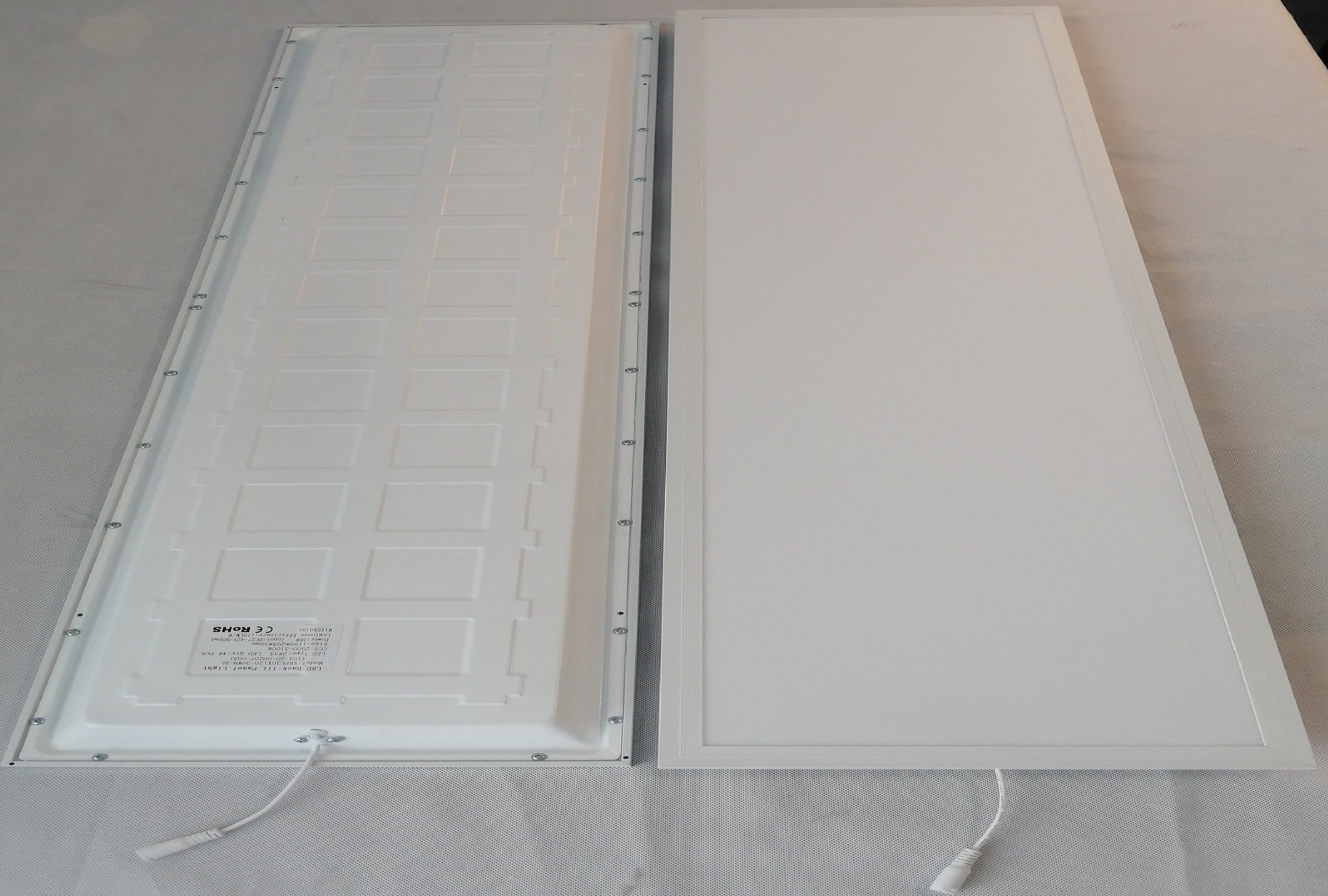 LED panel backlit 60x120cm 60W K4000 white frame 6 pack