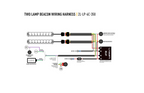 LAZER LAMPS Kabelsatz Doppel-Triple R- mit Positions Licht & Blitzer