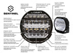 LAZER LAMPS SENTINEL 9" ELITE white
