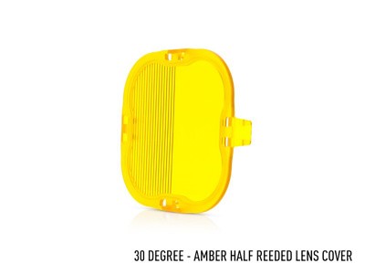 LAZER LAMPS Vorsatzlinse GELB HALB GERIFFELT 30° RP SERIE/UTILITY-80 HD