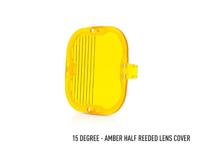 LAZER LAMPS Vorsatzlinse GELB HALB GERIFFELT 15° RP SERIE/UTILITY-80 HD