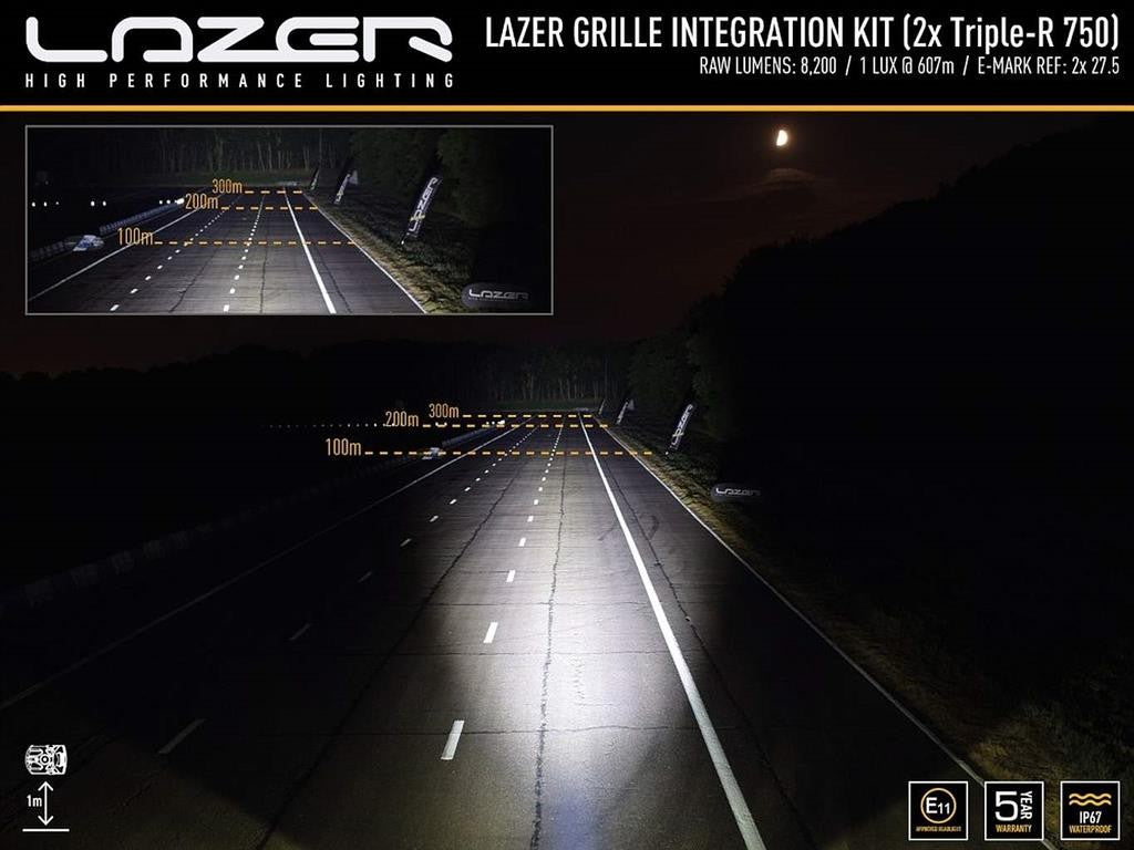Lazer Lamps Grille Kit Dodge RAM 1500 Classic 2013+ Triple-R 750 Elite Gen2