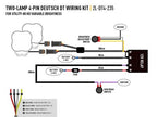LAZER LAMPS Kabelsatz Doppel (für Utility 80HD Serie mit verstellbarer Helligkeit und RP-Hyperspot)