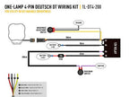 LAZER LAMPS Kabelsatz Single (für Utility 80HD Serie mit verstellbarer Helligkeit und RP-Hyperspot)